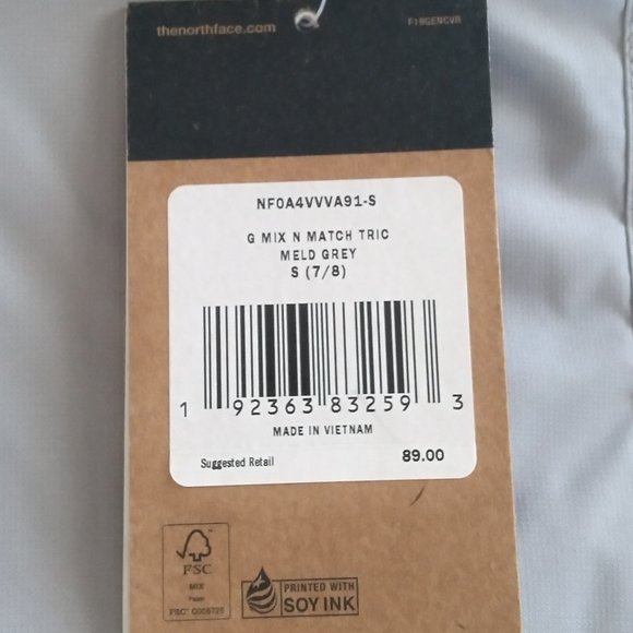 🆕 The North Face Girls' Mix-N-Match Triclimate Shell, XS and SM -Meld Grey, NWT - Picture 8 of 16